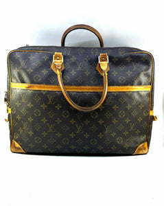 LOUIS VUITTON BROWN & BEIGE Coated canvas Monogram Briefcase