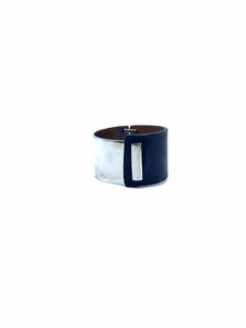 HERMES Brown Leather Bracelet