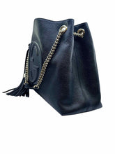 Load image into Gallery viewer, GUCCI Black Leather Pebble Handbag
