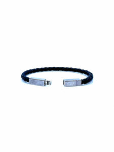 BOTTEGA VENETA Black Leather Bracelet