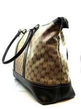 Load image into Gallery viewer, GUCCI Brown Coated canvas Monogram Handbag

