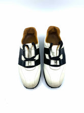 Load image into Gallery viewer, HERMES Size 6 WHITE &amp; BLACK Sneakers
