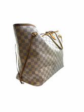 Load image into Gallery viewer, LOUIS VUITTON Cream, Purple Coated canvas Damier Tote
