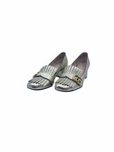 Load image into Gallery viewer, GUCCI Marmont Size 9 Gold Leather Metallic Solid Pumps
