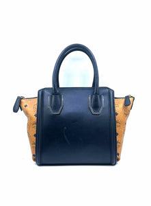 MCM Black, Brown Leather Handbag
