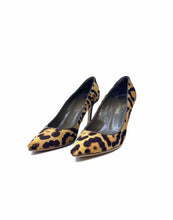 Load image into Gallery viewer, VALENTINO Size 9 Brown PONY HAIR Cheetah print Pumps
