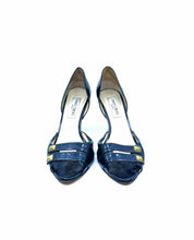 Load image into Gallery viewer, JIMMY CHOO Size 8.5 Black Leather Pumps
