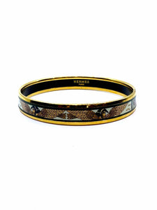 HERMES Green Print Bracelet
