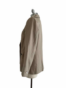 YSL Size 4 Beige Cotton Blazer