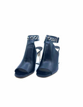 Load image into Gallery viewer, PRADA Size 7.5 Black Leather Pumps
