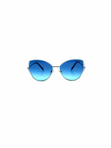 TIFFANY & CO Blue, Silver Square Solid Sunglasses
