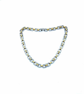 SALVATORE FERRAGAMO Gold & Silver Necklace