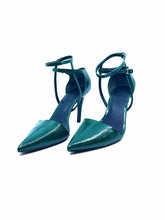 Load image into Gallery viewer, ALEXANDER MCQUEEN Size 8.5 Green Patent Leather Pumps
