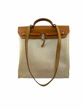 Load image into Gallery viewer, HERMES Herbag Beige Canvas Solid Backpack

