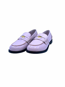 MIU MIU Size 9 Pink Patent Leather Solid Loafers