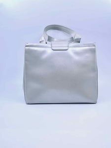 SALVATORE FERRAGAMO Beige Leather Solid Handbag