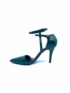 ALEXANDER MCQUEEN Size 8.5 Green Patent Leather Pumps