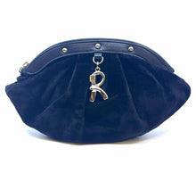 Load image into Gallery viewer, ROBERTA DI CAMERINO Velvet Black Solid Pouch
