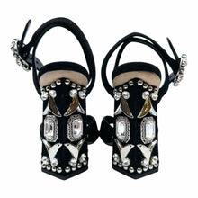 Load image into Gallery viewer, DOLCE &amp; GABBANA Size 8 Black Suede Solid Sandals
