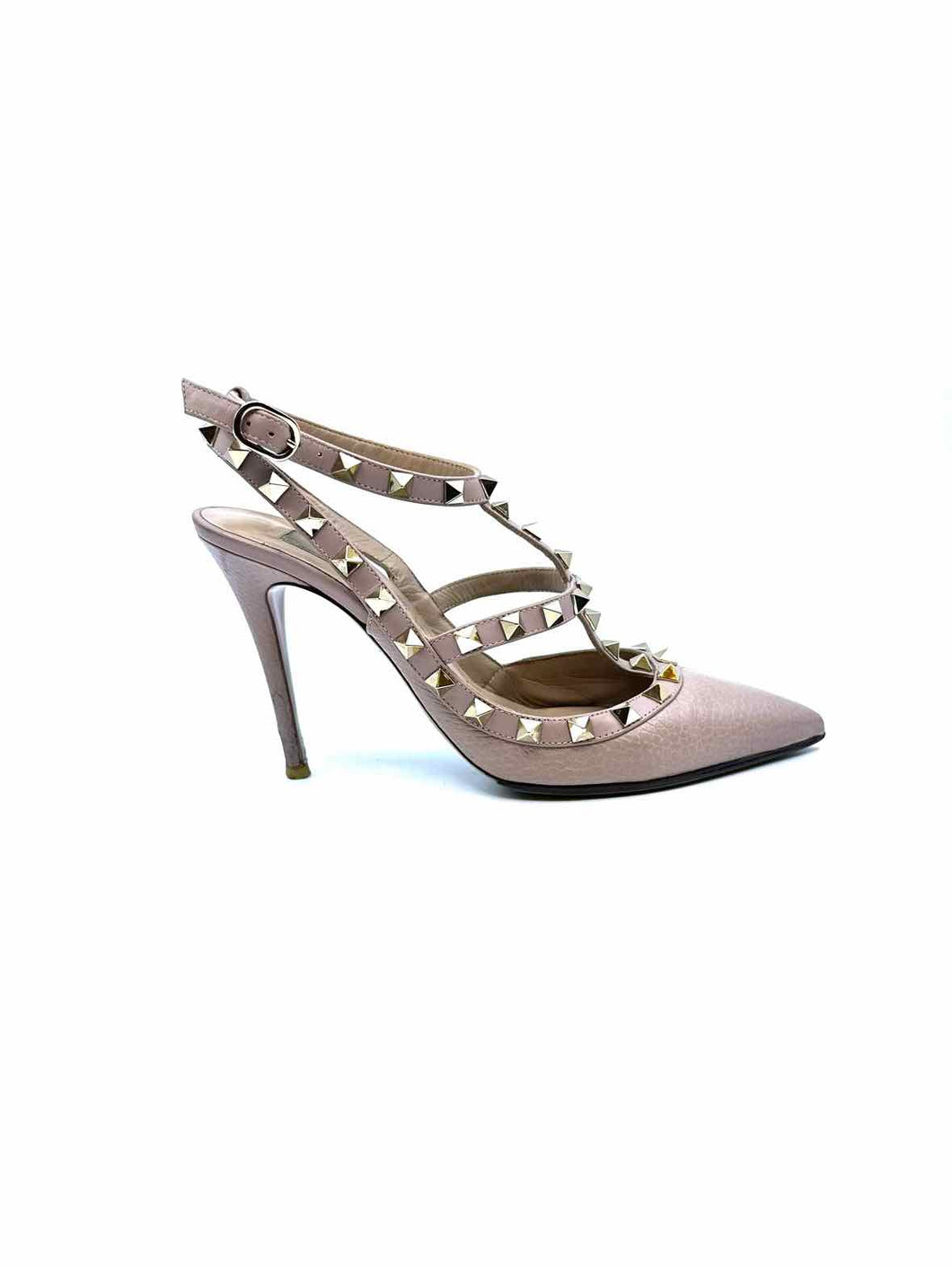 VALENTINO Size 6.5 Pale Pink Leather Pumps