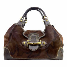 Load image into Gallery viewer, GUCCI Brown Pony Hair Leopard Handbag
