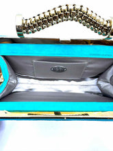 Load image into Gallery viewer, TOD&#39;S Turquoise Suede Evening Bag
