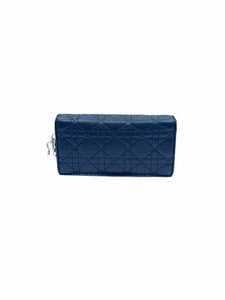 CHRISTIAN DIOR Black Leather Clutch