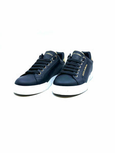 DOLCE & GABBANA Size 7.5 Black Sneakers