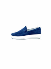 Load image into Gallery viewer, PRADA Size 8 Navy Suede Solid Sneakers
