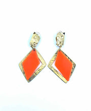 Load image into Gallery viewer, CECILE JEANNE Orange Clip Earrings
