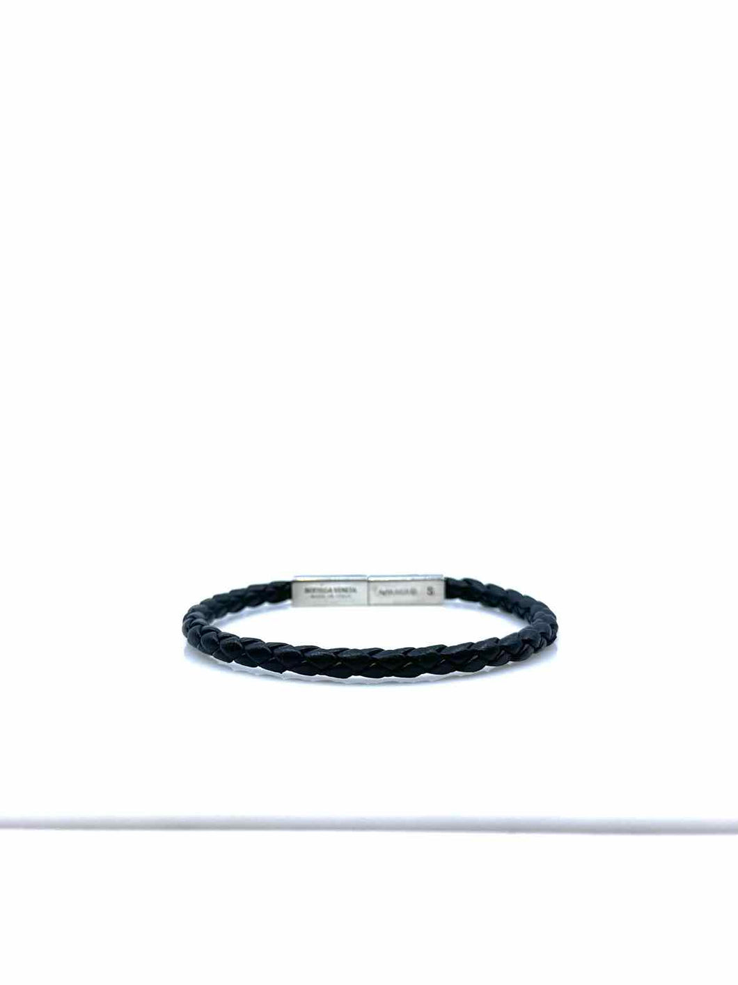 BOTTEGA VENETA Black Leather Bracelet