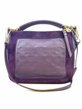 Load image into Gallery viewer, LOUIS VUITTON Audacieuse PM Eggplant Leather Suede Monogram Handbag
