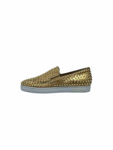 Load image into Gallery viewer, CHRISTIAN LOUBOUTIN Size 13 Gold Men&#39;s Sneakers
