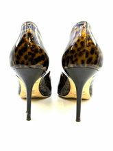 Load image into Gallery viewer, JIMMY CHOO Size 10 Brown Patent Leather Cheetah print Pumps
