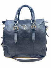 Load image into Gallery viewer, PRADA Black Leather Handbag
