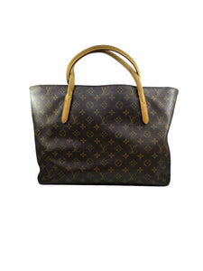 LOUIS VUITTON BROWN & BEIGE Coated canvas Handbag