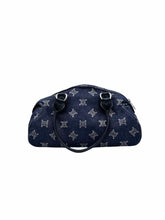 Load image into Gallery viewer, CELINE Blue, Black Fabric LOGO Handbag
