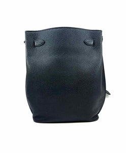 HERMES Black Leather Handbag