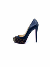 Load image into Gallery viewer, CHRISTIAN LOUBOUTIN Size 10 Brown, black Leather Pony Hair Cheetah print Pumps
