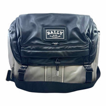 Load image into Gallery viewer, BALLY Black, grey Leather Color Block Backpack
