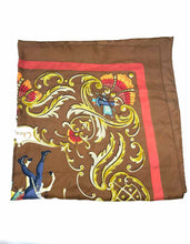 Load image into Gallery viewer, HERMES Brown Square Scarf
