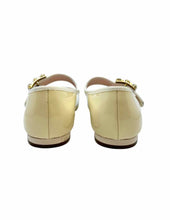 Load image into Gallery viewer, ROGER VIVIER Size 6.5 Cream Patent Leather Solid Flats
