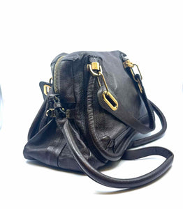 CHLOE Paraty Brown Leather Solid Handbag
