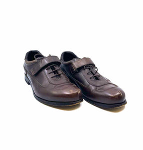 PRADA Size 8.5 Brown Men's Oxfords