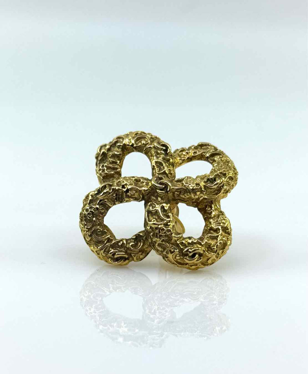 CHANEL Gold Clip Earrings
