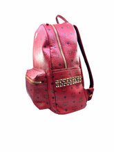 Load image into Gallery viewer, MCM Red Backpack
