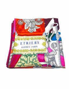 HERMES Multi-Color Silk Shawl