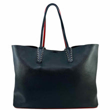 Load image into Gallery viewer, CHRISTIAN LOUBOUTIN Black, Red Leather Tote
