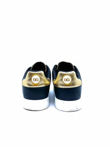 DOLCE & GABBANA Size 7.5 Black Sneakers