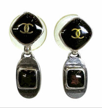Load image into Gallery viewer, CHANEL Silver Pierced Earrings
